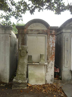 Stone mausoleum, Lafayette #1 Cemetery
